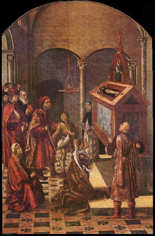 BERRUGUETE, Pedro The Tomb of Saint Peter Martyr  ff china oil painting image